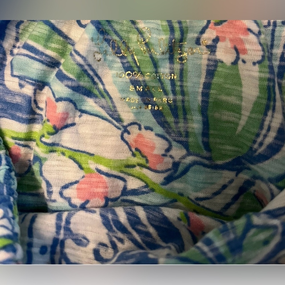Lilly Pulitzer Wiley Tube Top Bay Blue Coasting 98790 Sz S Palm Beach - Picture 3 of 6